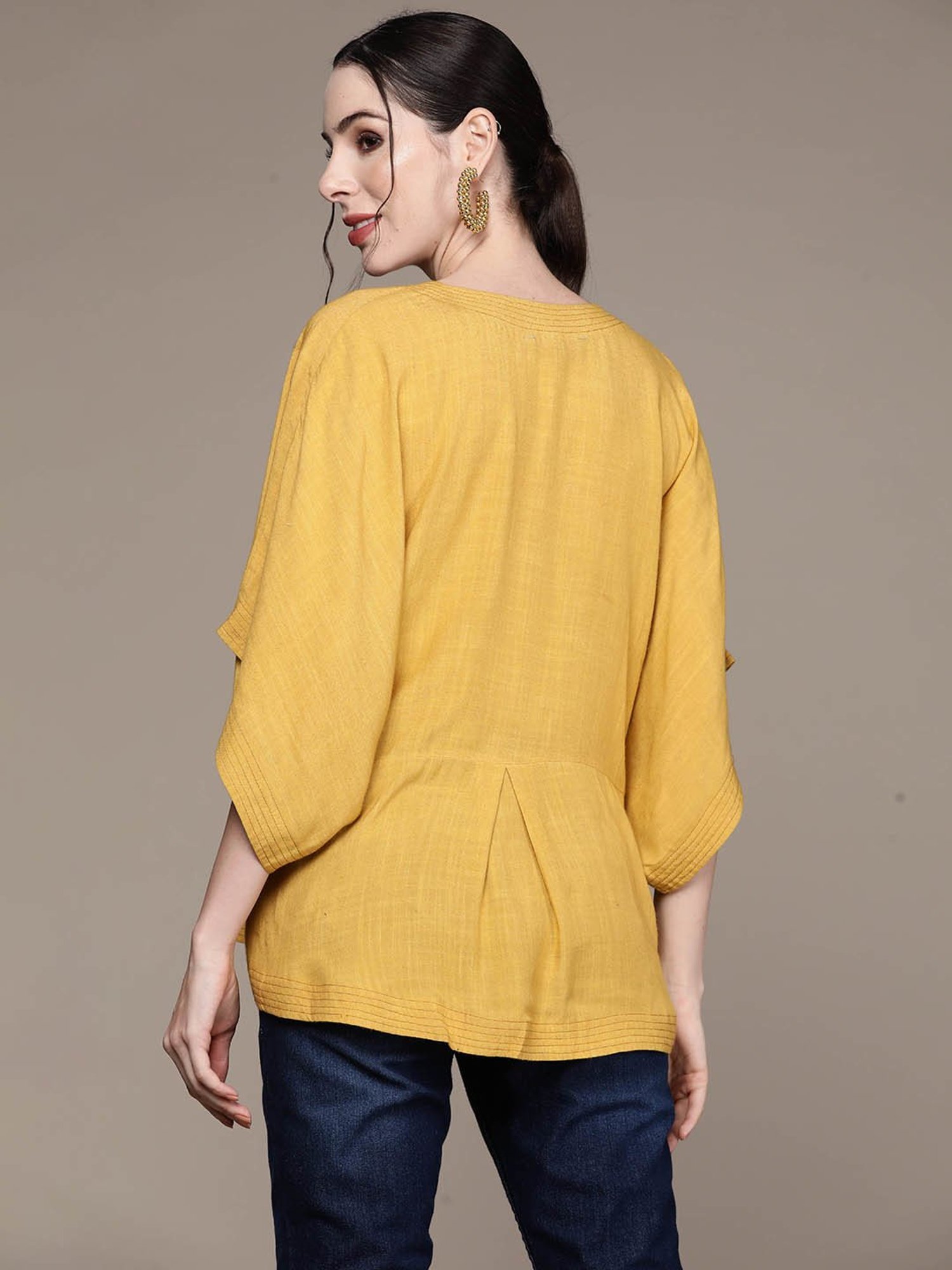 aarke Ritu Kumar Yellow Top