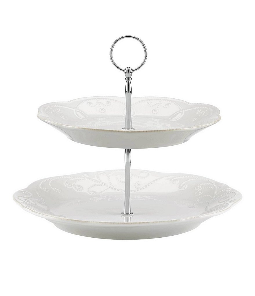 Lenox French Perle 2-Tier Server