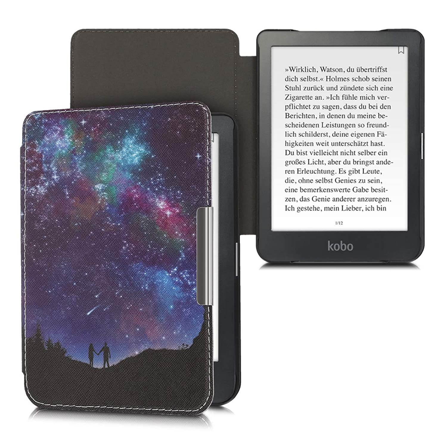 Case Compatible with Kobo Clara HD - PU e-Reader Cover - Star Gazers