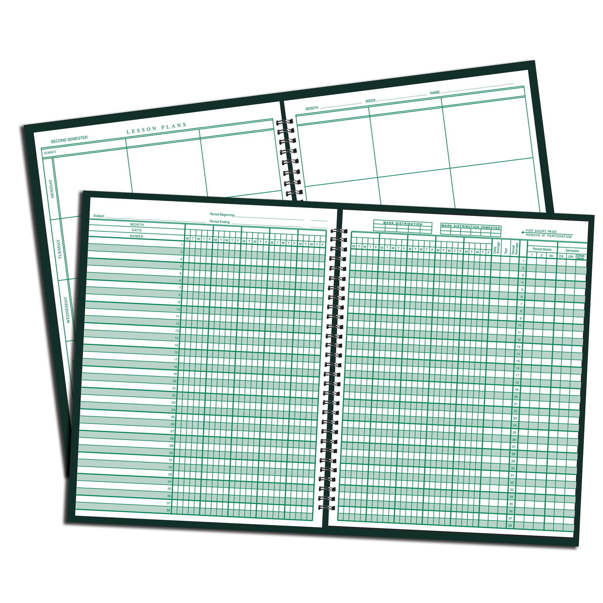 Ward Combination Record & Plan Book 9-10 Weeks 6 Periods/Day 11 x 8-1/2 91016