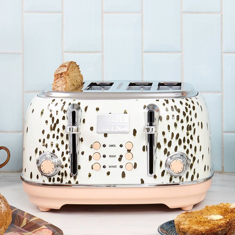 Haden Margate Poodle & Blonde 4-Slice Wide Slot Toaster