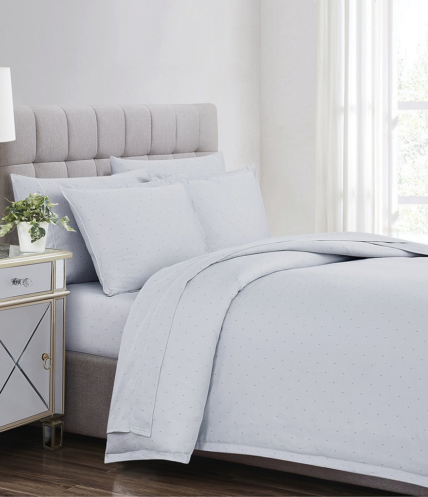 Charisma 310 Thread Count Cotton Classic Dot Duvet Cover Mini Set
