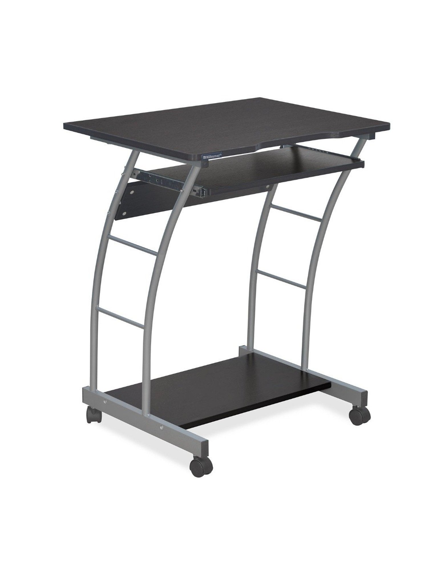 Nilkamal Leo Black & Walnut Engineered Wood Computer Table