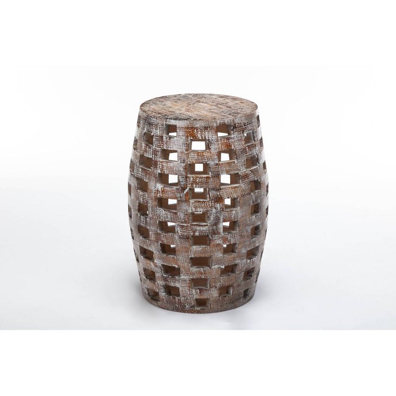 26" Hampton Side Table Weathered Walnut - Boraam