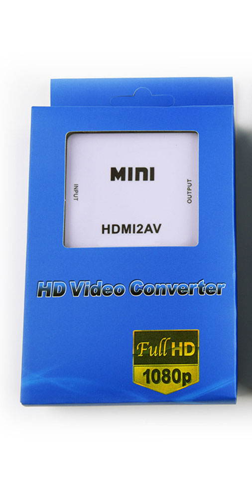 HDMI to AV converter hdmi to av 1080P Audio and video set top box to RCA TV