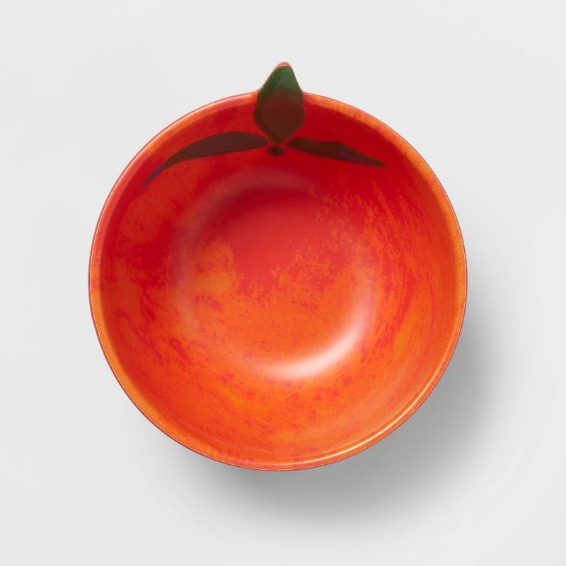 8.5oz Bamboo Melamine Figural Orange Mini Snack Bowl - Opalhouse™