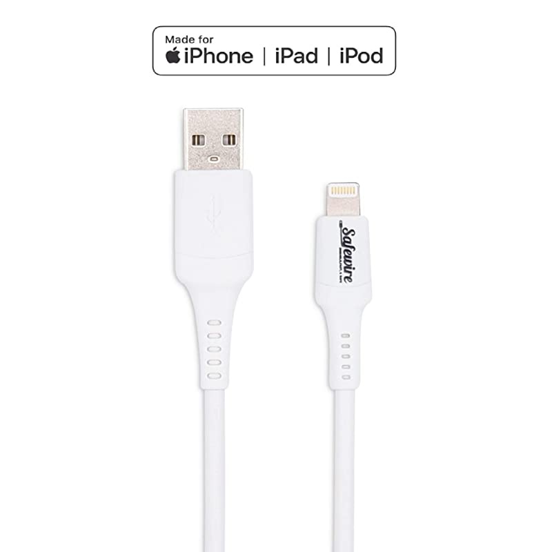 Certified iPhone amp iPad Charger Ultra Durable 6ft Lightning to USB Cable and 12W USB Power Adapter Wall Plug for iPhone 11 XS Max XR X 8 Plus 7 6S 6 SE 5S 5C 5 iPad Mini Air Pro iPod White