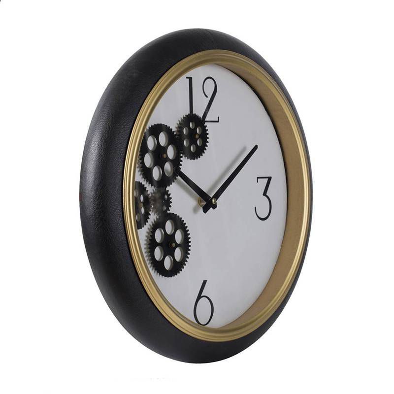 Gear Clock Black/White - A&B Home