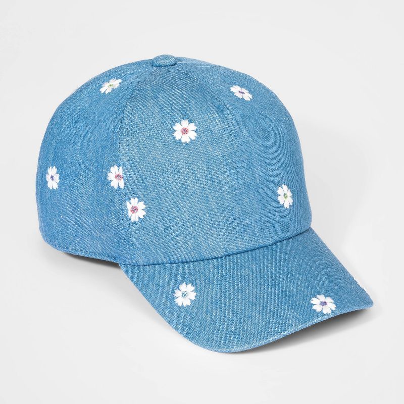 Girls' Panama Straw Striped Hat - art class™ Tan