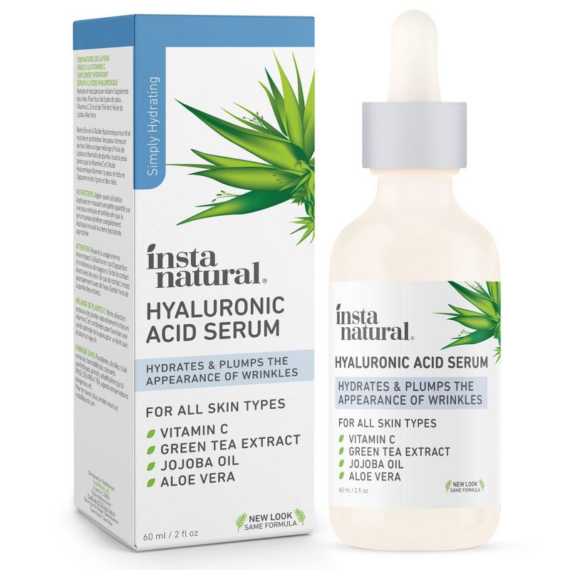 InstaNatural Hyaluronic Acid Serum for Face – 2 fl oz