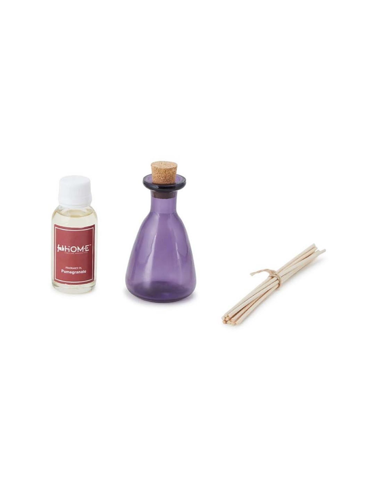 Fabindia Natural Glass 1 Diffuser Bottle & 1 Diffuser Oil