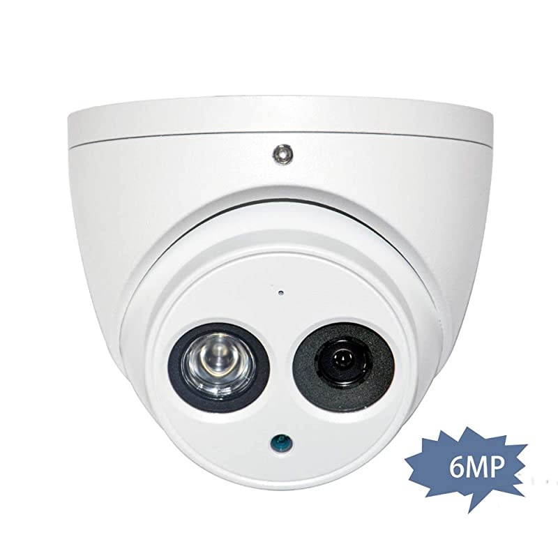 PoE Outdoor IP Camera - OEM IPC-HDW4631C-A 2.8mm Dome Security Camera with 164ft IR Night Vision, Built-in Mic, H.265+, WDR, 3D DNR, IP67 Waterproof