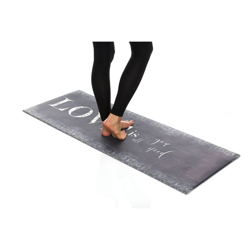 20"x34" Medallion Accent Kitchen Rug Blue - Threshold™