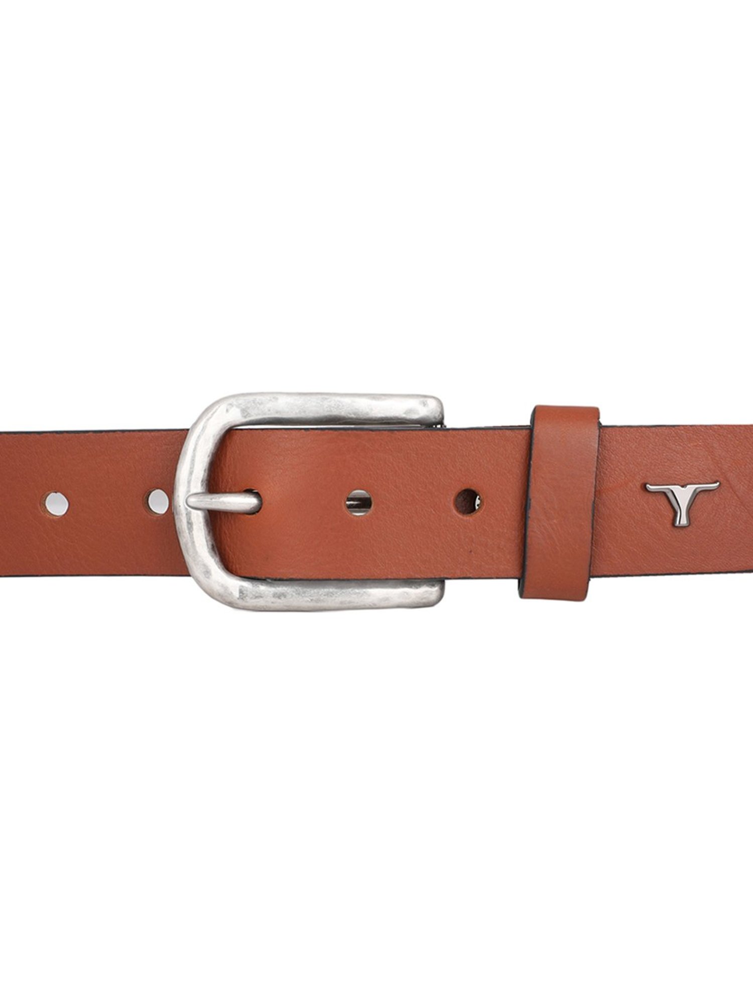 BULCHEE Tan Leather Casual Belt for Men