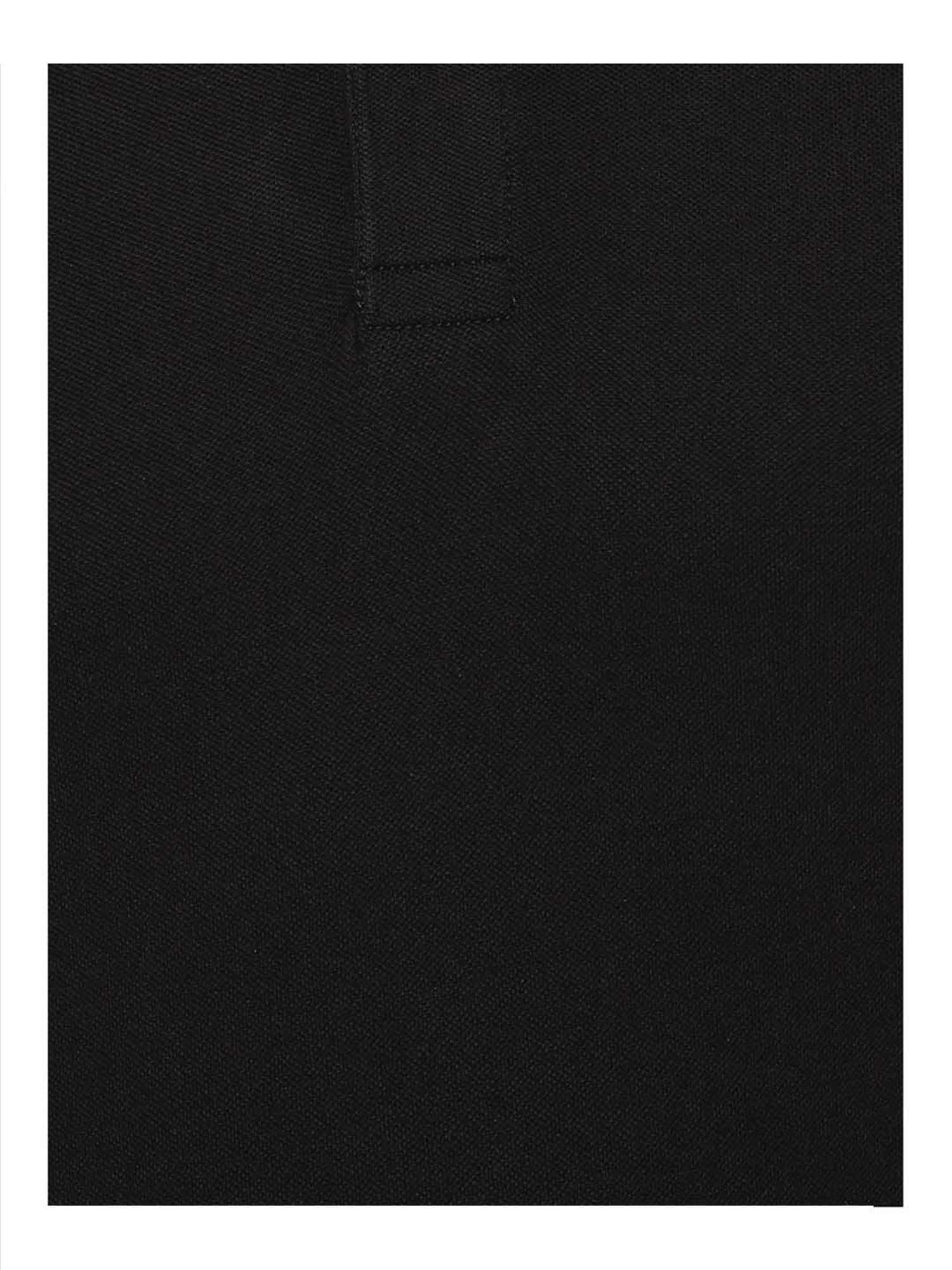 American Eagle Black Solid Polo T-Shirt