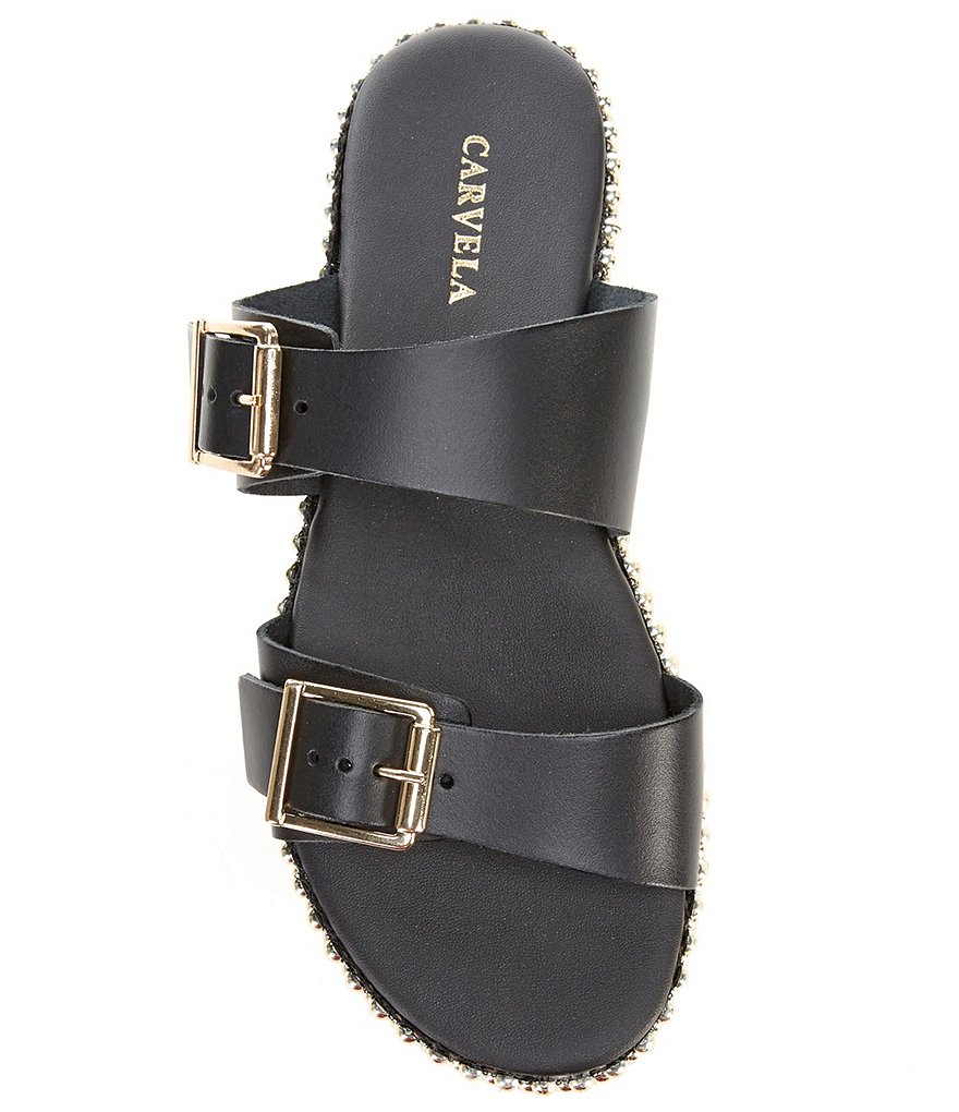 Carvela Leather Khain Beaded Detail Mules