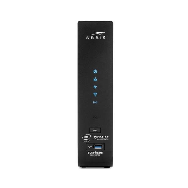 ARRIS SURFboard (32x8) DOCSIS 3.0 Cable Modem Plus AC2350 Dual Band Wi-Fi Router, 1 Gbps Max Speed, Certified for Comcast Xfinity, Spectrum, Cox & more (SBG7600AC2)