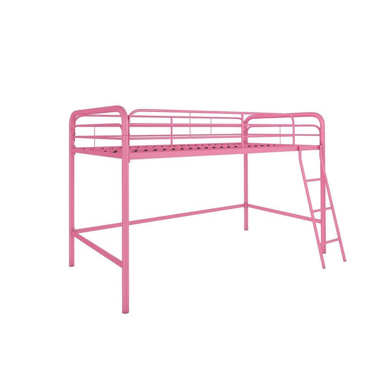 Adeline Junior Metal Loft Bed Pink - Room & Joy