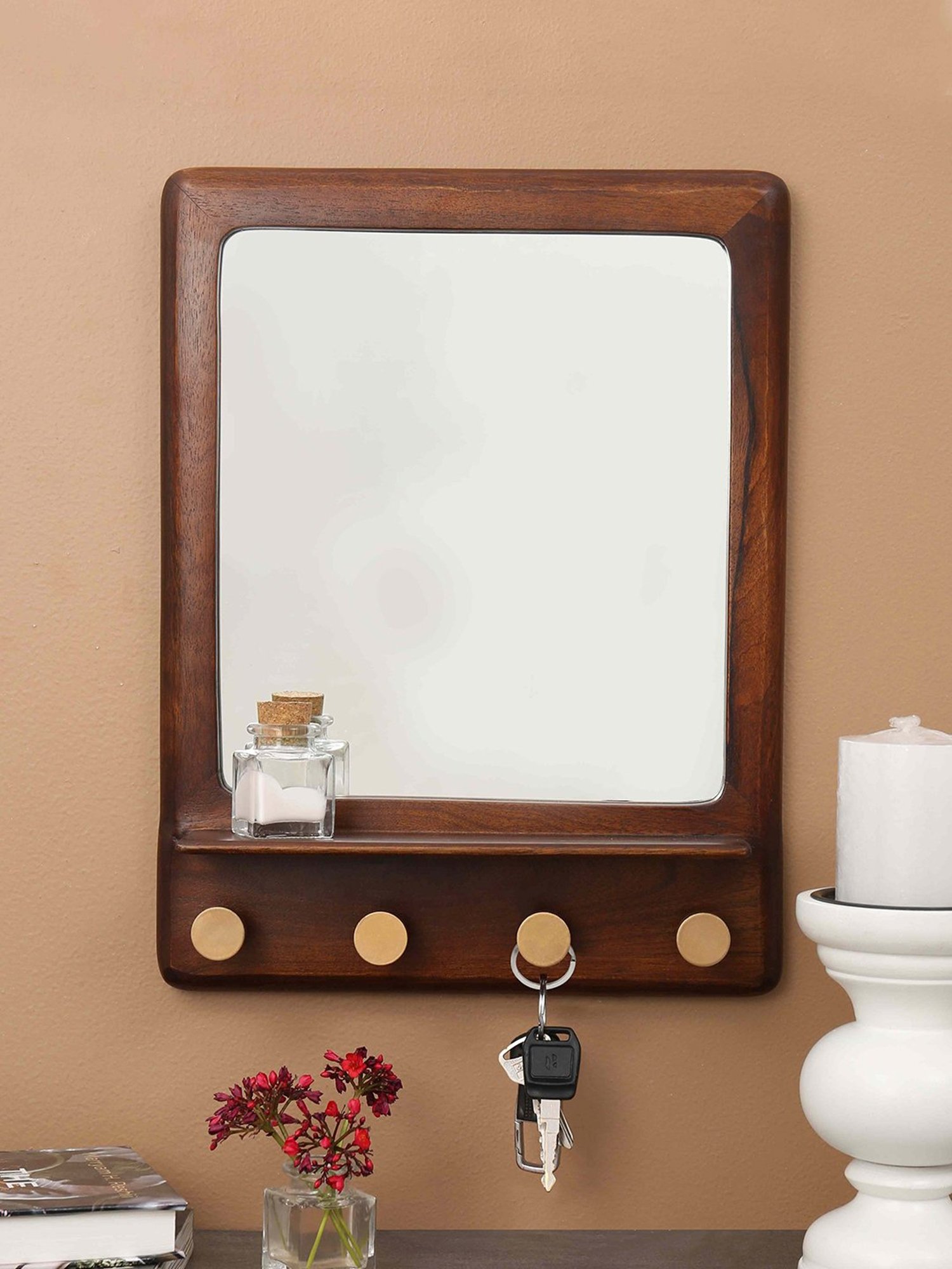 Art Street Silver Glass Bevelled In Rectangle Frameless Wall Mirror