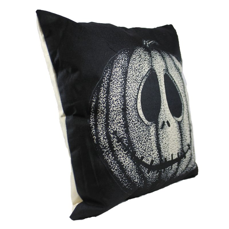 Halloween 17.0" Jack-O-Lantern Pillow Carved Pumpkin Home Decor  -  Decorative Pillow