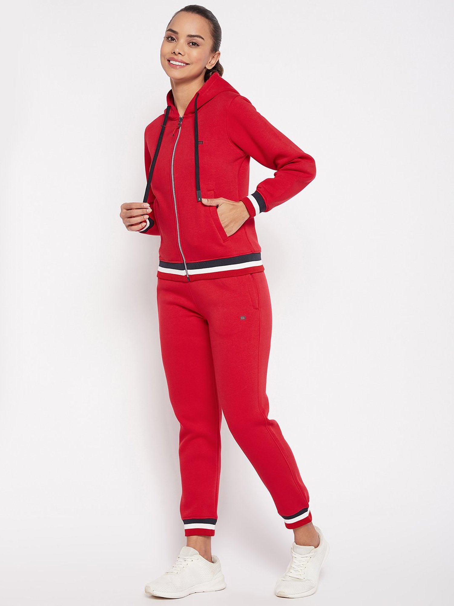 Okane Red Regular Fit Tracksuit