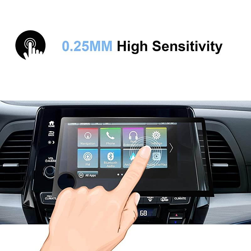 2019 Odyssey Screen Protector for 2018 2019 Odyssey EX EXL Touring Elite Center Control Touch Screen Car Navigation Display Glass Protective Film Scratch Resistance 8inch