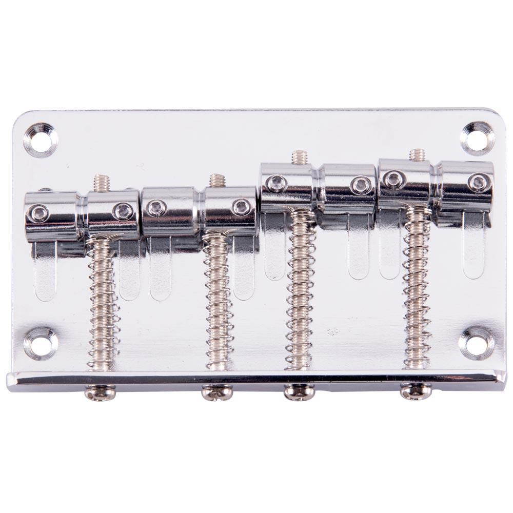 Seismic Audio - SAGA20 - Replacement Chrome Bass Guitar Bridge for Bass Guitars