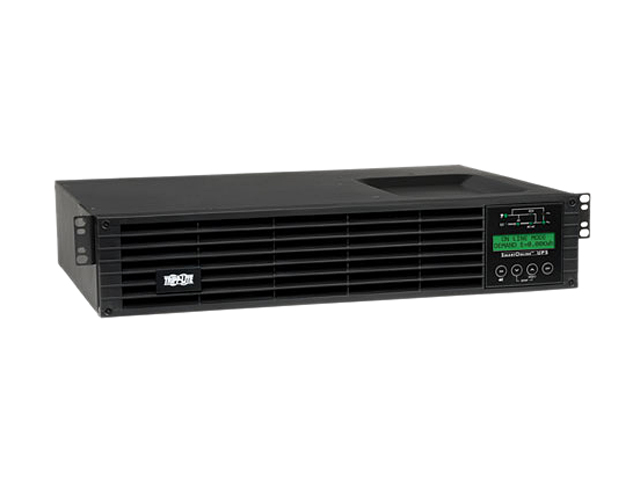 PR1000LCDRT2U Smart App Sinewave UPS System, 1000VA/900W, 8 Outlets, AVR, 2U Rack/Tower Black