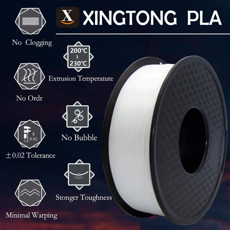 XTZL3D | PLA 3D Filament Bundle Deals 3kg,White, 1.75mm