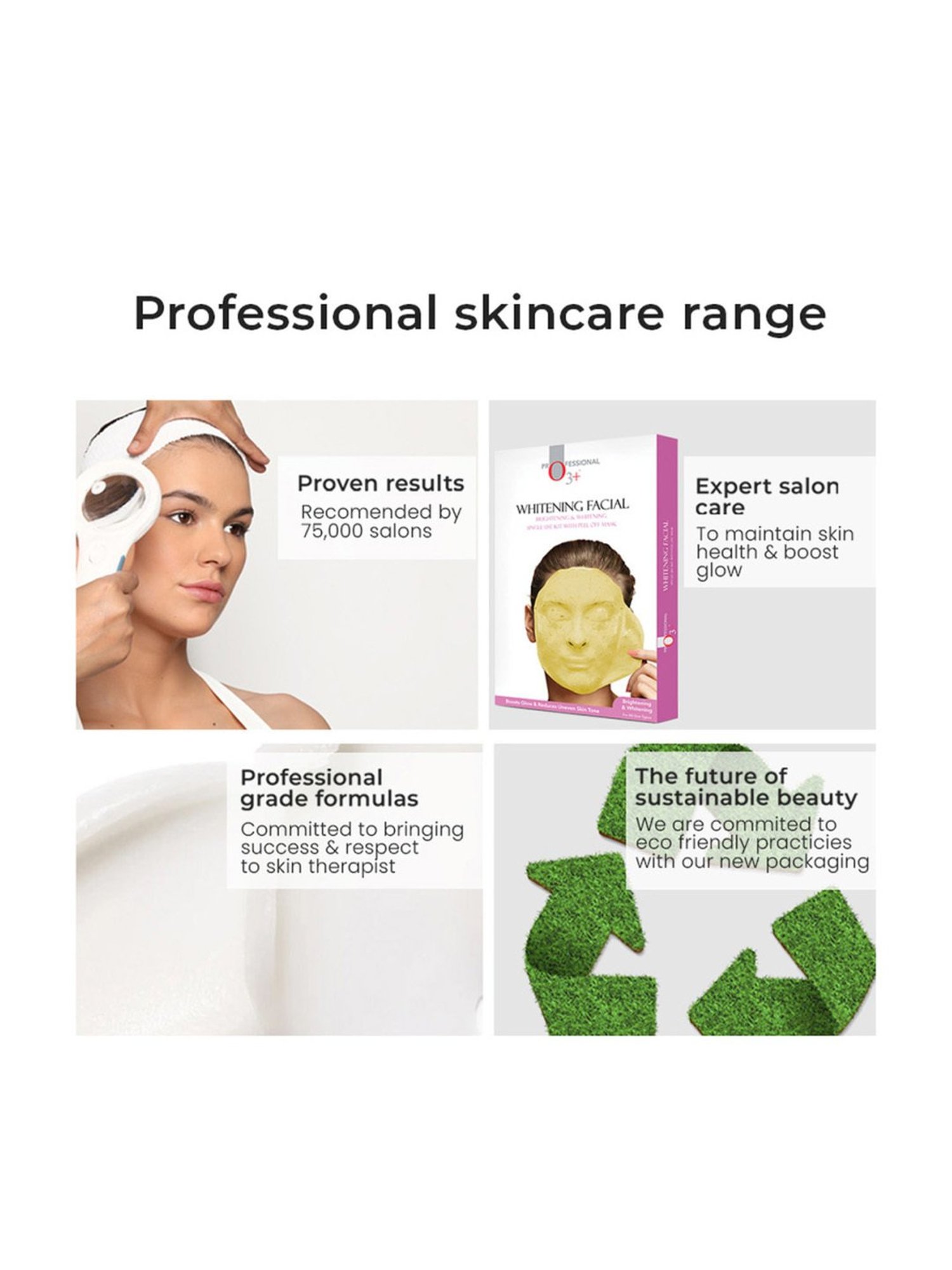 O3+ Whitening Facial Kit withBrightening & WhiteningPeel Off Mask - 45 gm