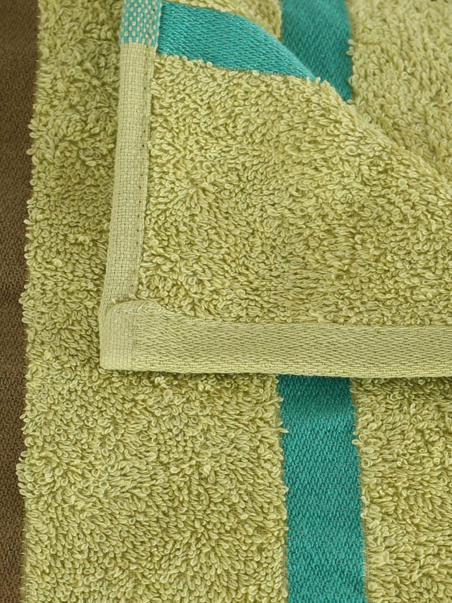 Maspar Astor Supersoft Lime Green Cotton 450 GSM Bath Towels - Set of 2