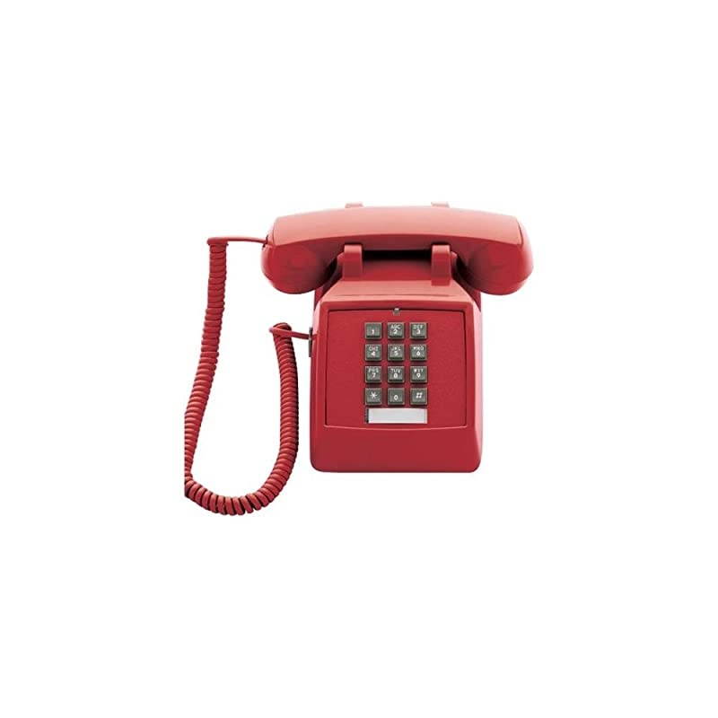 2510E Red Single Line Emergency Desk Phone