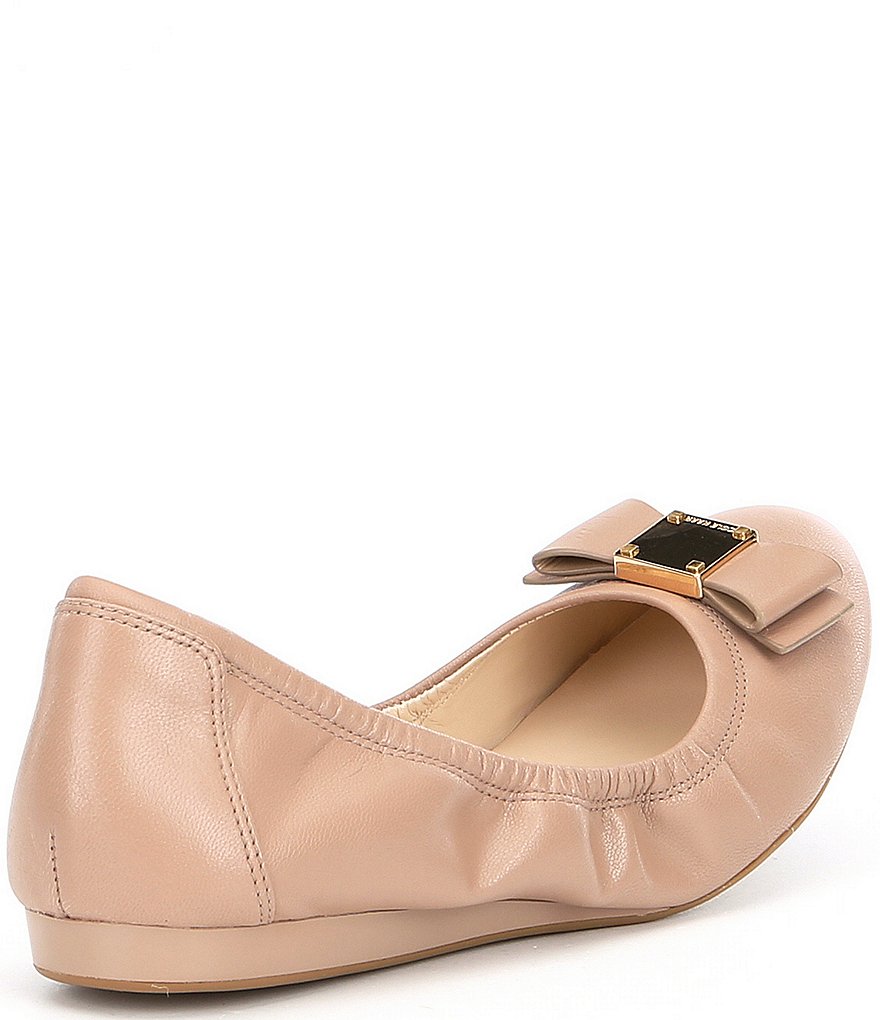 Jack Rogers Blair Pointed Toe Bow Leather Flats