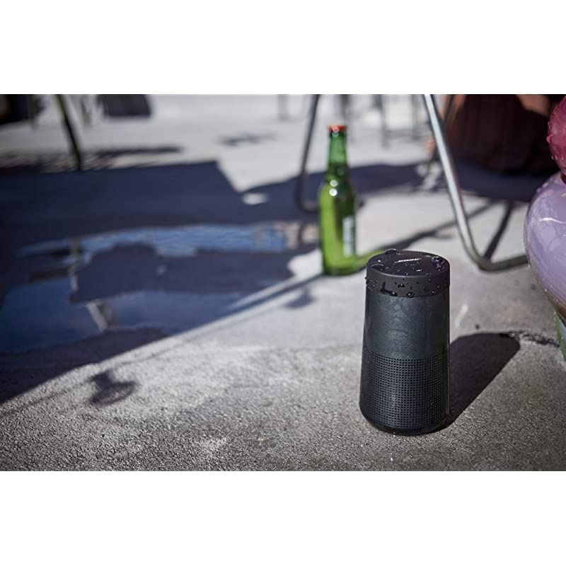 The  SoundLink Revolve, the Portable Bluetooth Speaker with 360 Wireless Surround Sound, Triple Black