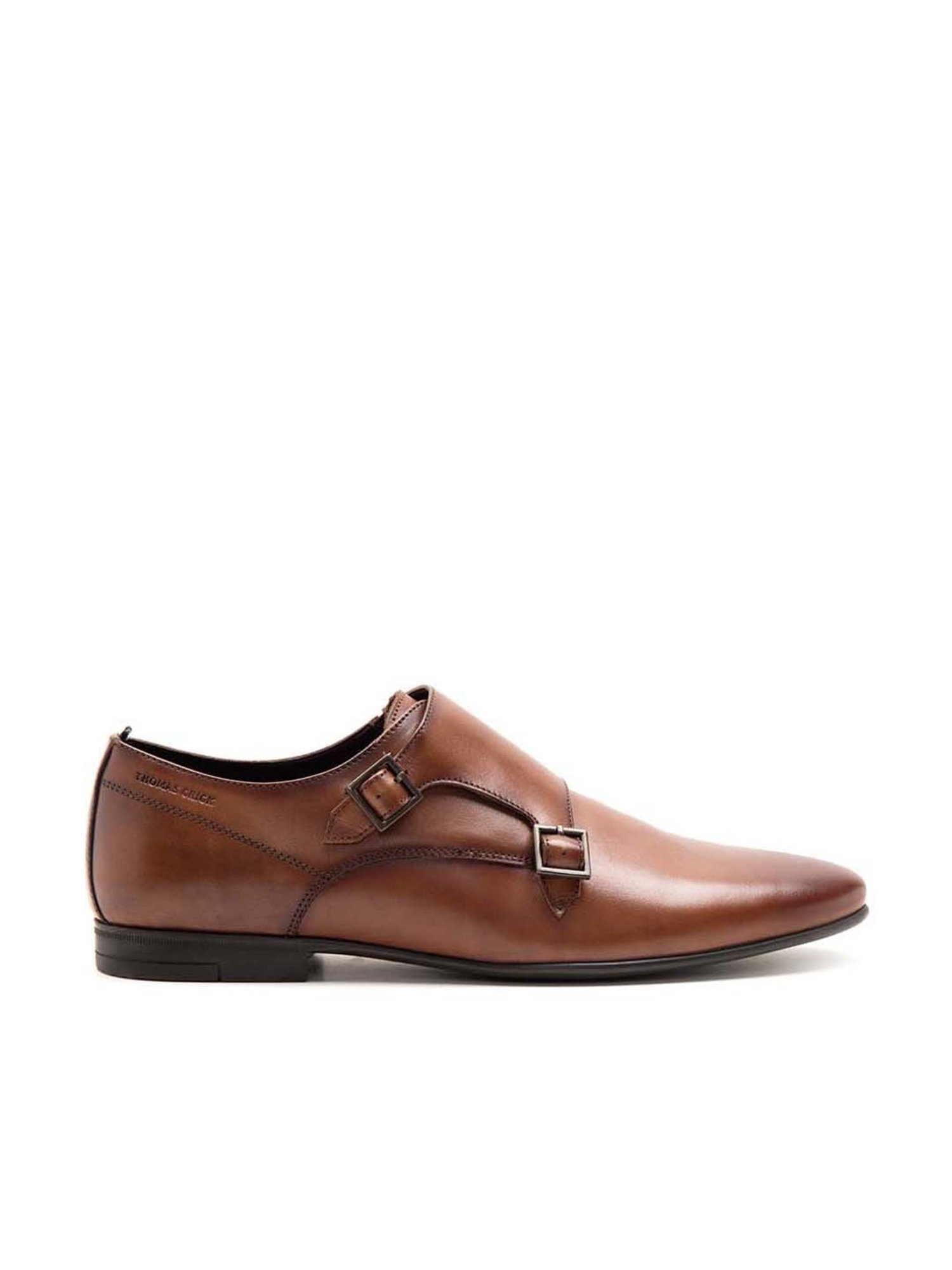 THOMAS CRICK Men's Teak Monk Shoes