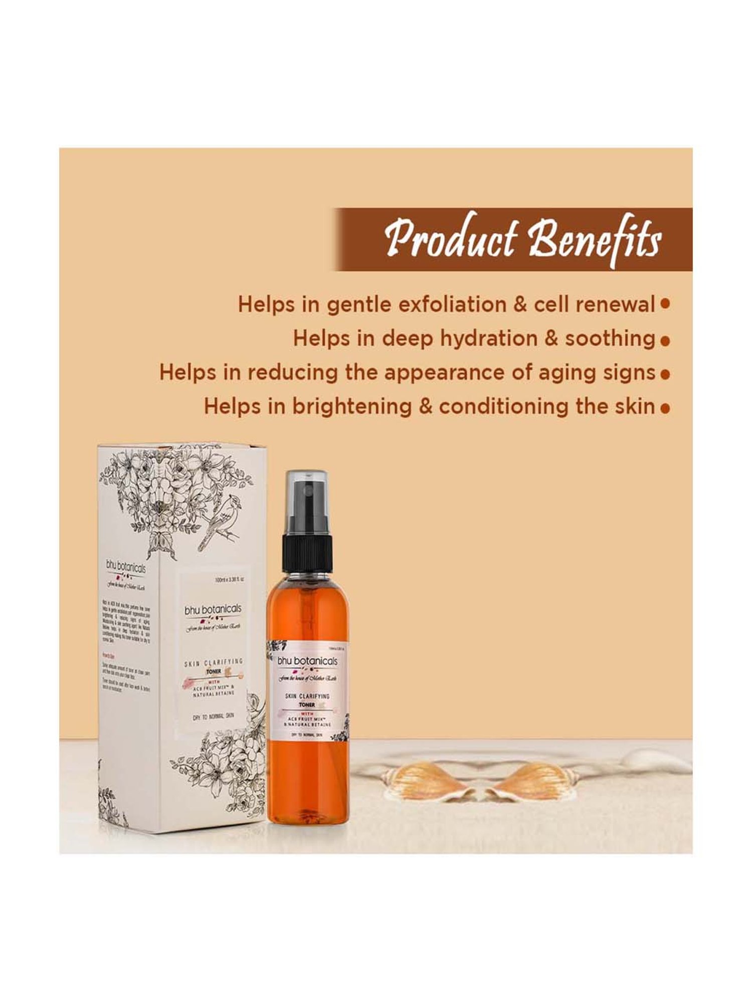 bhu botanicals Skin Clarifying Toner - 100 ml