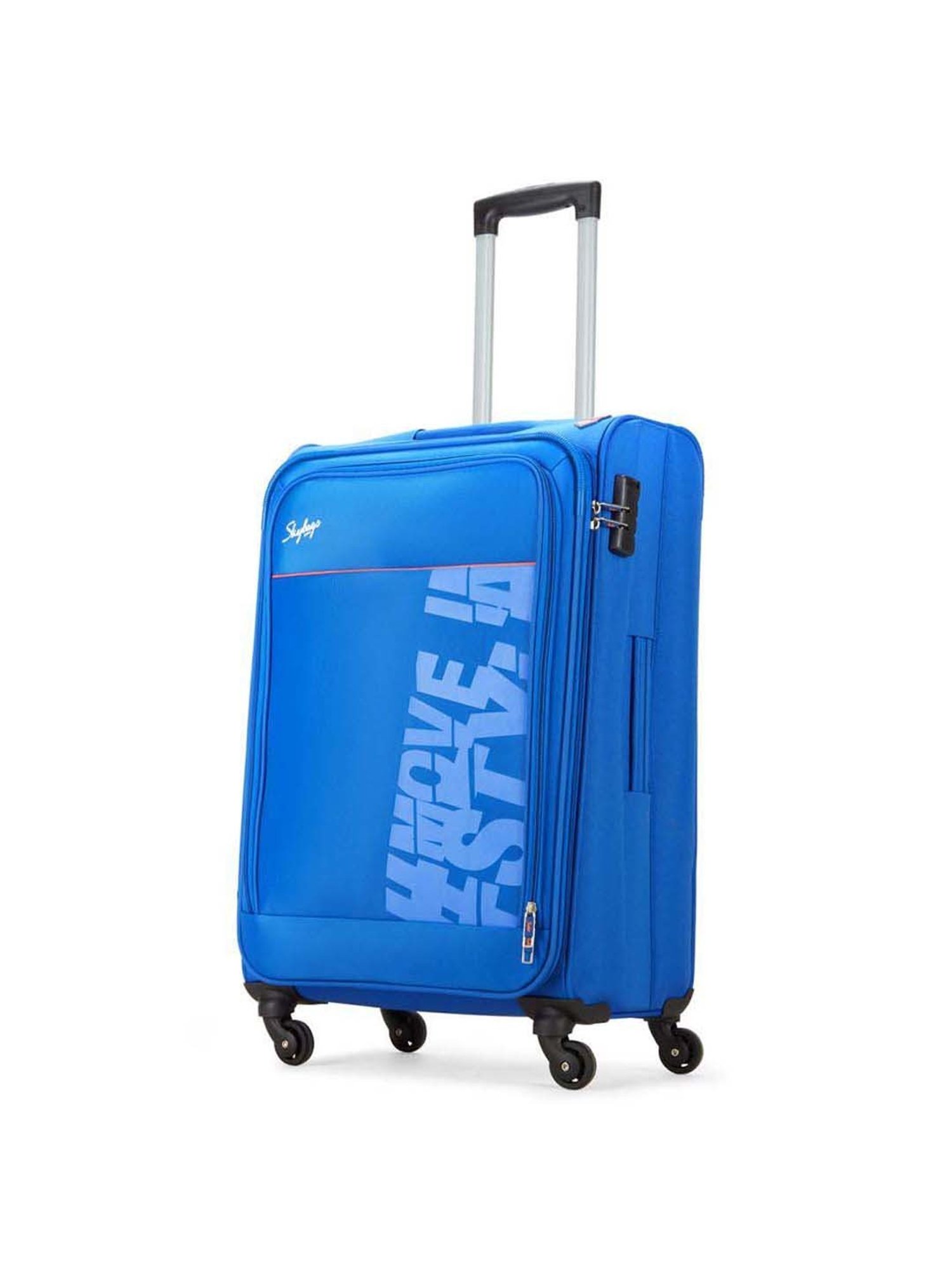 Skybags Rhumba Blue Solid Soft Medium Trolley Bag - 43 cm