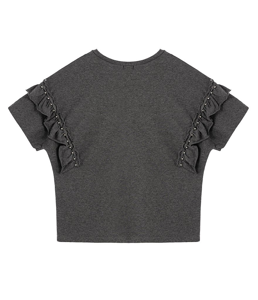 Truce Big Girls 7-16 Ruffle Knit Top