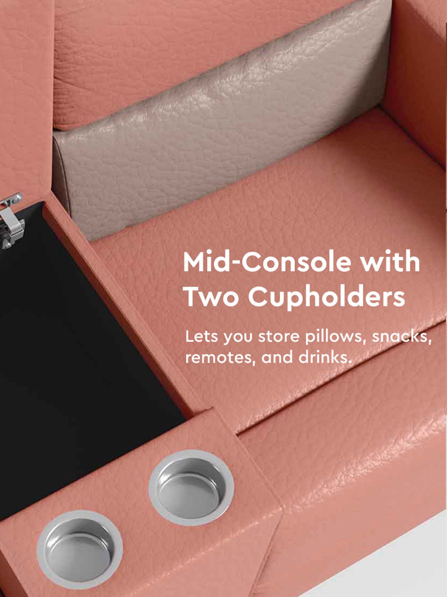 Durian Berry Black Premium Leatherette 2 Seater Sofa