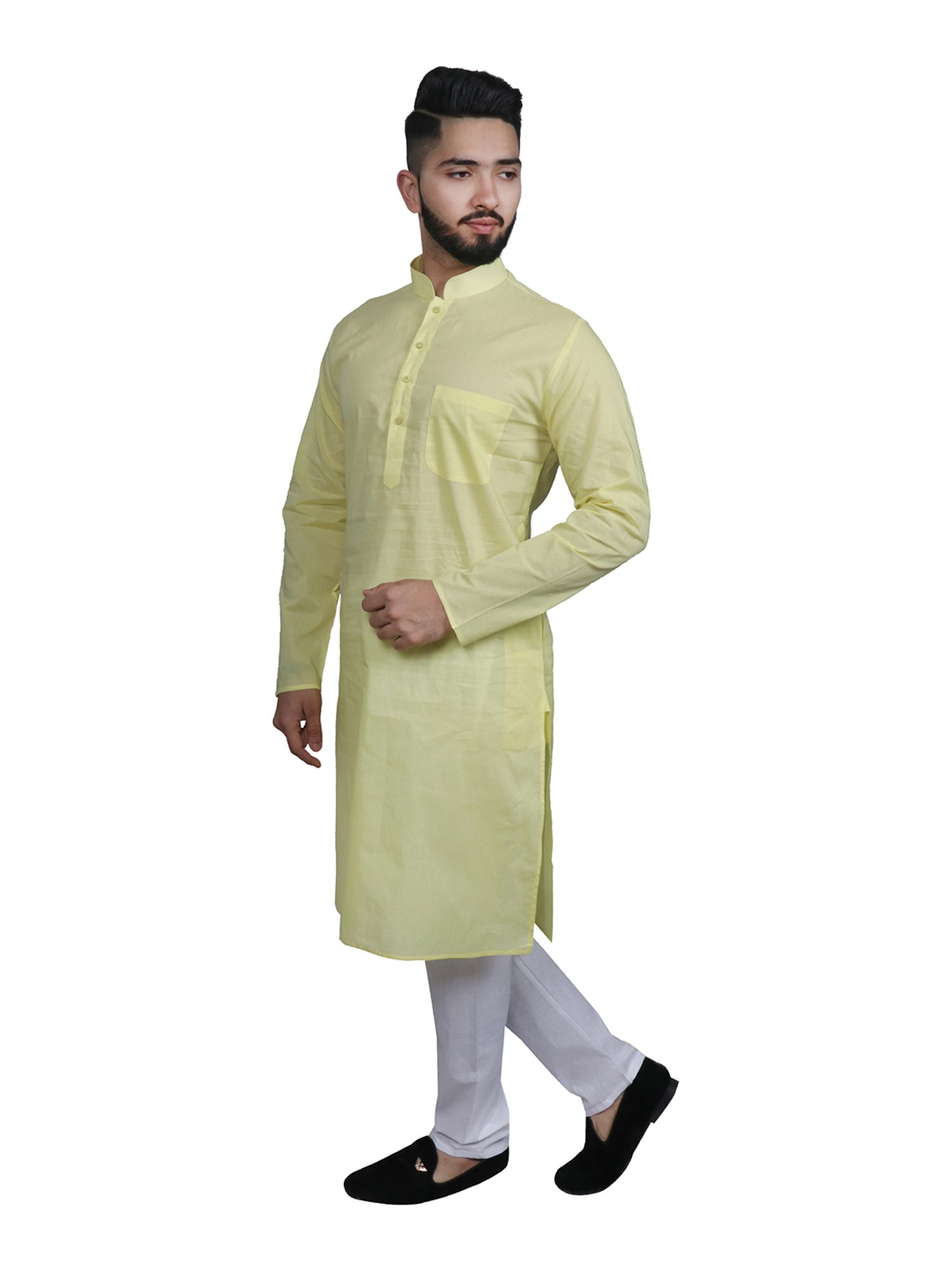 SG LEMAN Light Green Kurta Bottom Set