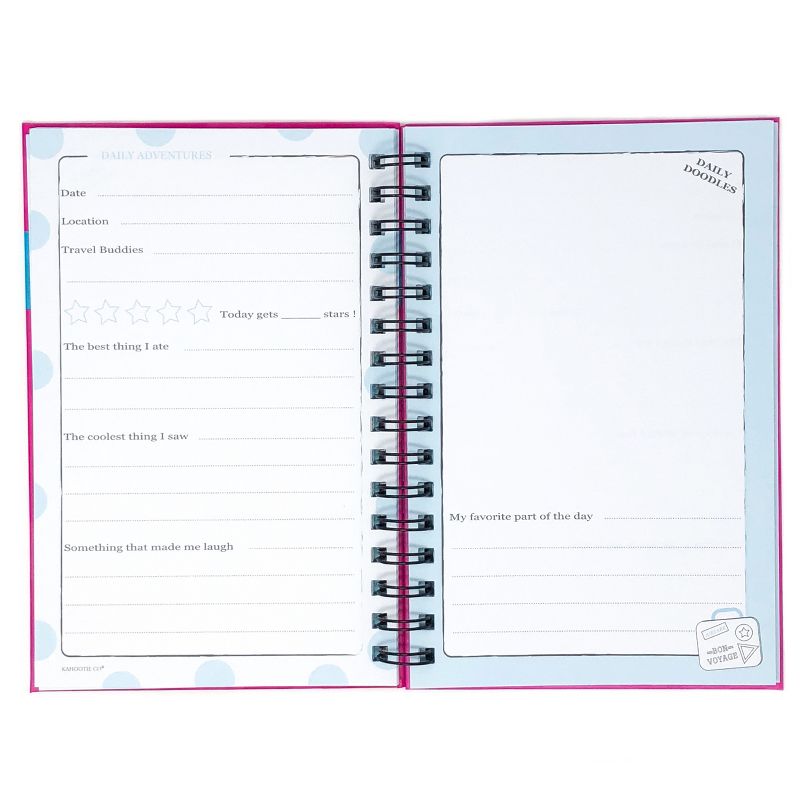 Travel Journal for Kids 8.5"x5.5" Pink - Kahootie Co