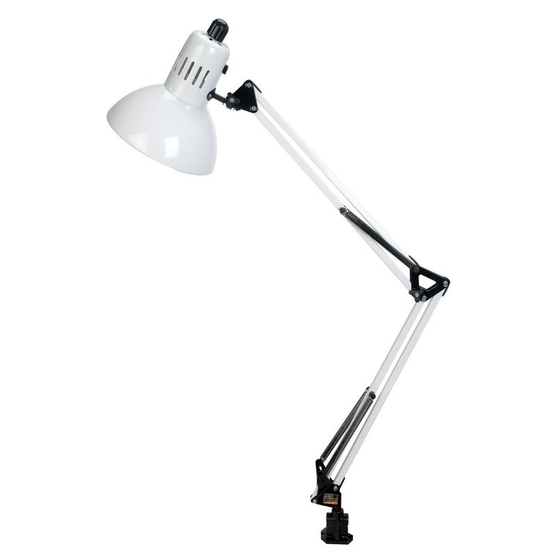 Lite Source Swing-Arm 1 Light Desk Lamp White - Lite Source