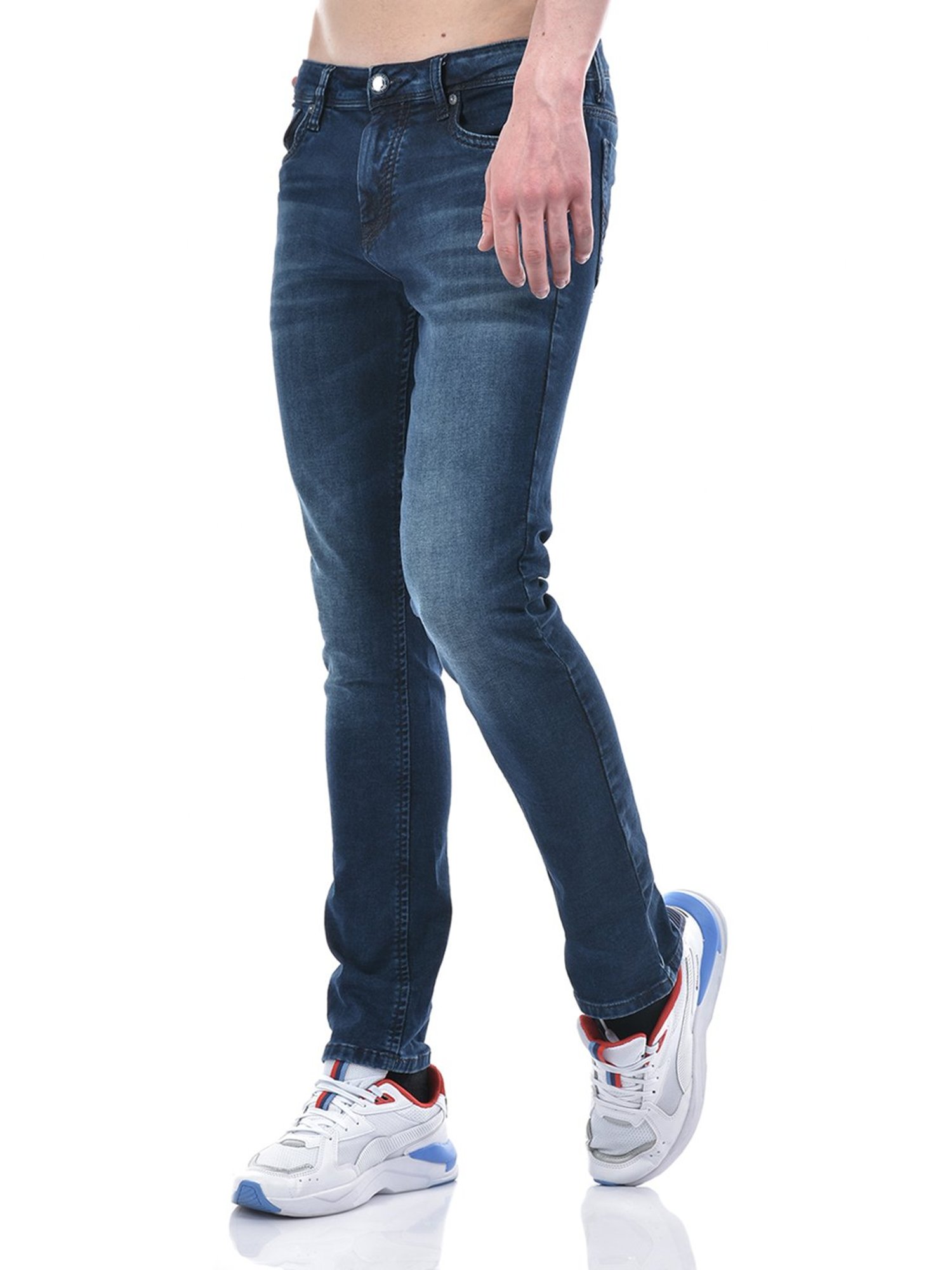 Lawman Pg3 Blue Slim Fit Lightly Washed Jeans