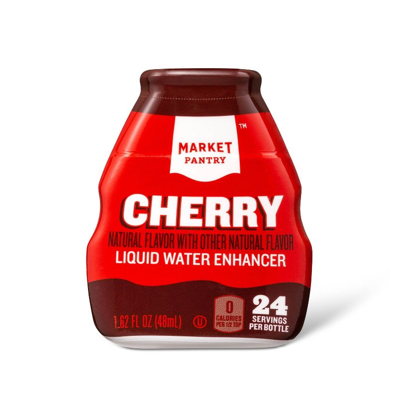 Liquid Water Enhancer Cherry - 1.62 fl oz Bottle - Market Pantry™