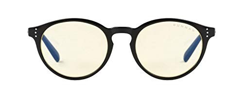 Gunnar Optiks ATT-00101 Attache Computer Glasses - Block Blue Light, Anti-Glare, Minimize Digital Eye Strain, Onyx/Amber