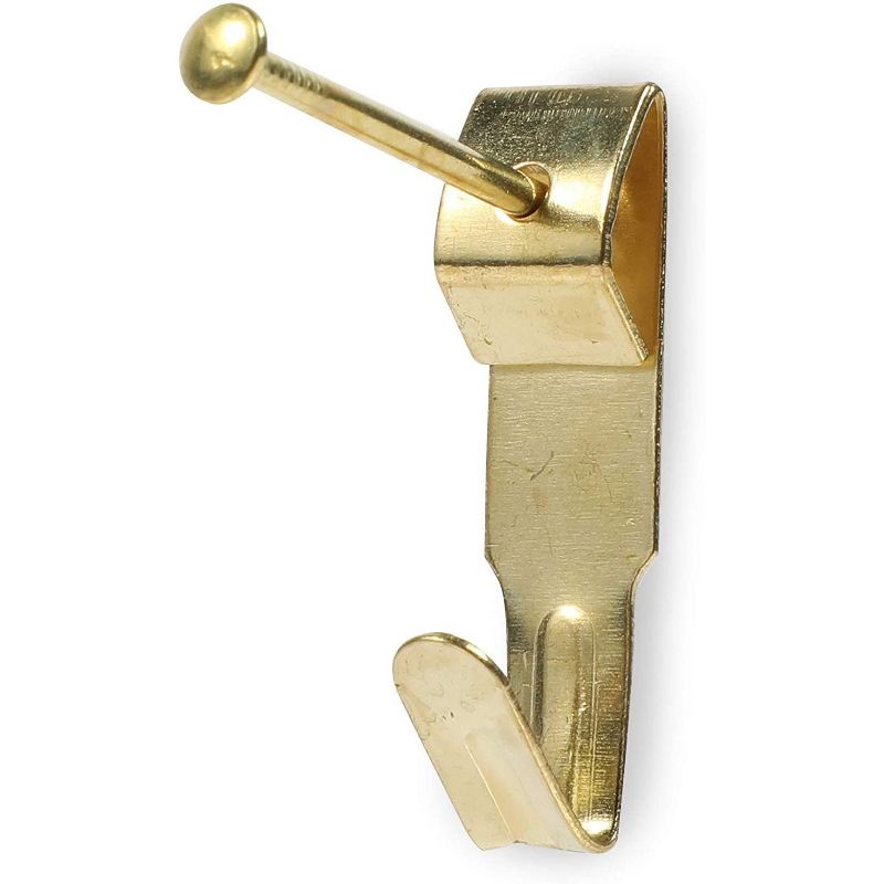 Okuna Outpost 200 Pack Heavy Picture Frame Hanger Wall Hooks with Screws, Gold, 1.2"