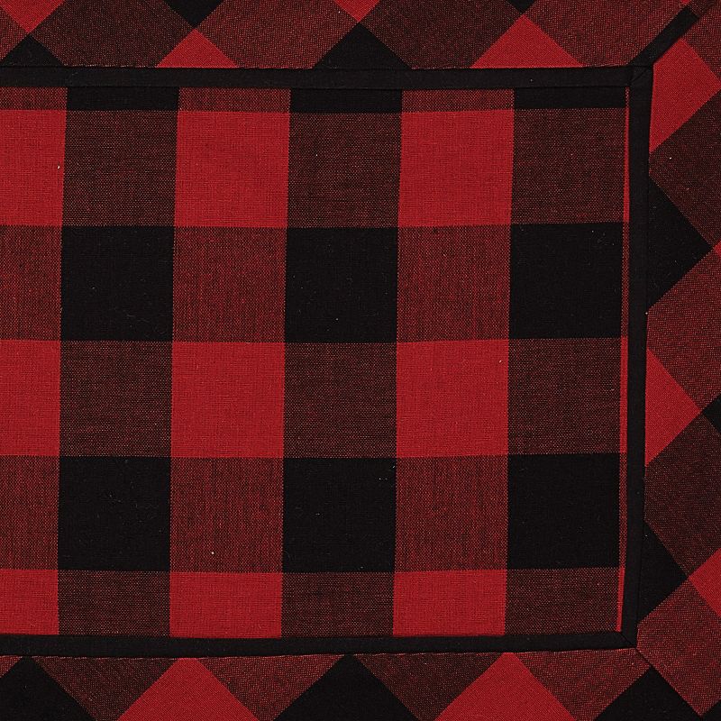 Park Designs Buffalo Check Placemat Set - Red & Black