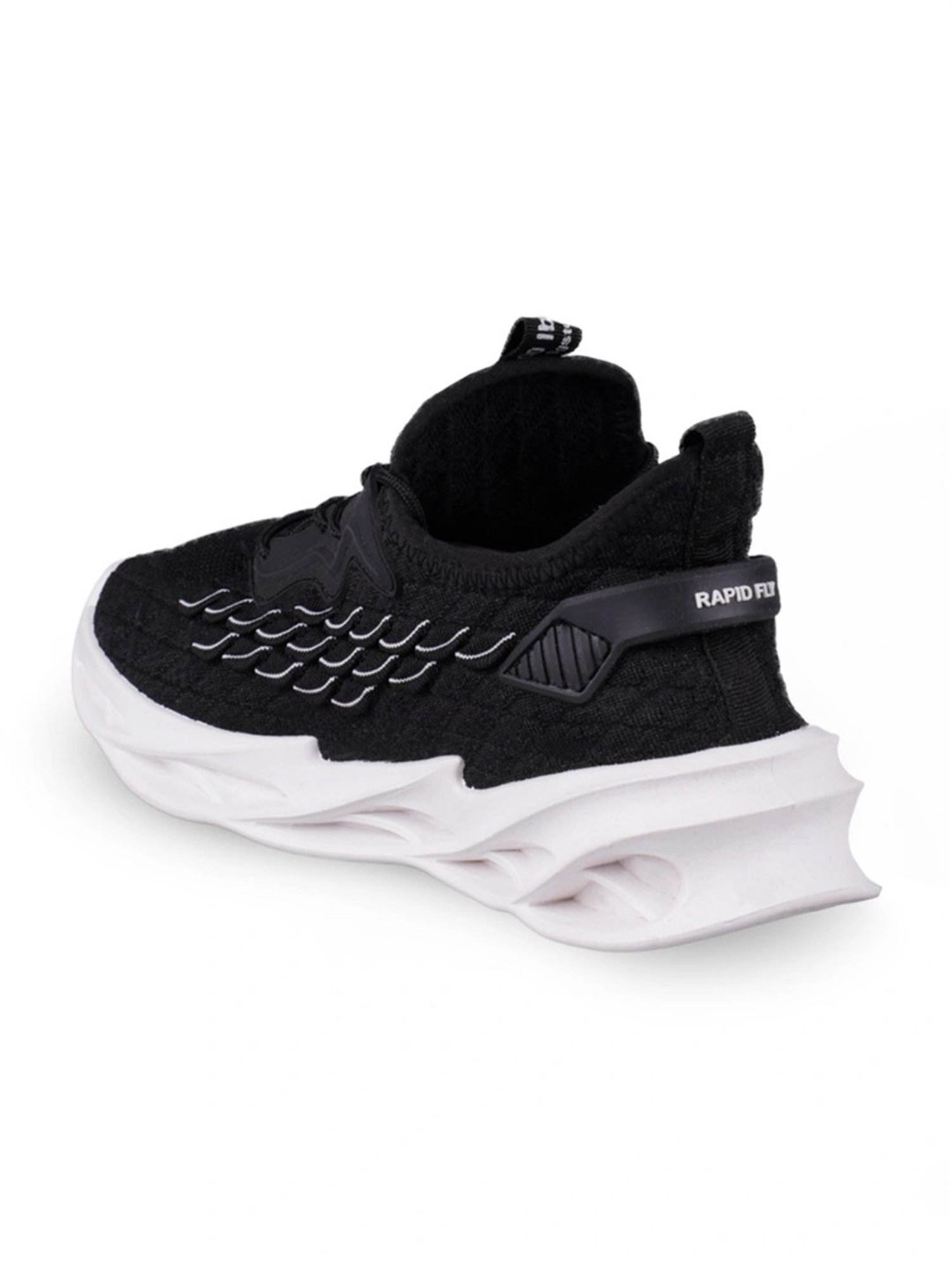 Rapid Box Men's Black Running Shoes