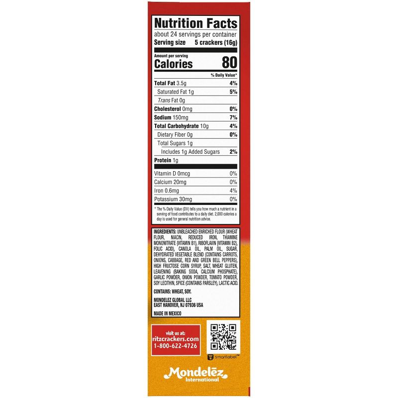 Ritz Roasted Vegetable Crackers - 13.3oz