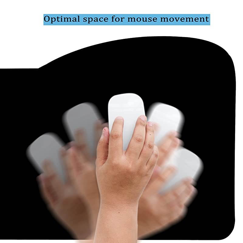 Extended Mouse pad - Curve Design Gaming Mouse pad - Stitched Edges & Skid Proof Rubber Base - 29" x 13.8" x 0.12" X-Large Mouse Keyboard Desk Mat for Computer Laptop (Monkey Astronaut)